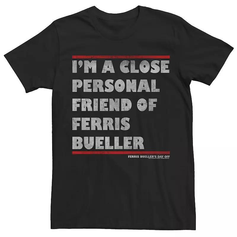 Men's Ferris Bueller's Day Off I'm A Close Personal Friend Tee, Size: Medium, Navy Grey Product Image