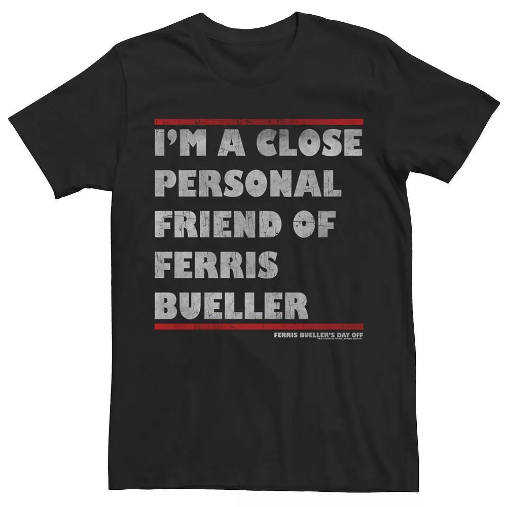 Men's Ferris Bueller's Day Off I'm A Close Personal Friend Tee, Size: Medium, Navy Grey Product Image
