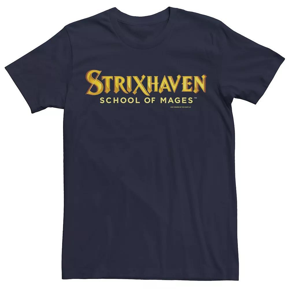 Men's Magic The Gathering Strixhaven School Of Mages Logo Tee, Size: Large, Blue Product Image