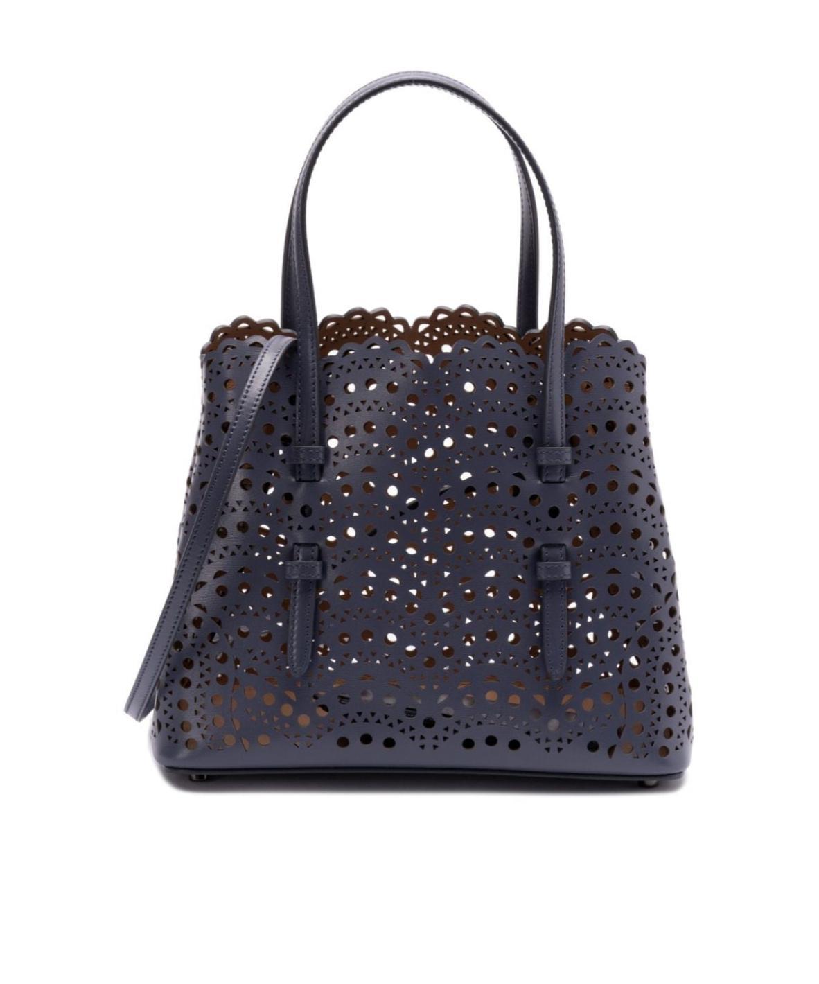 ALAÏA Alaia Mina 25 Small Leather Handbag In Black Product Image