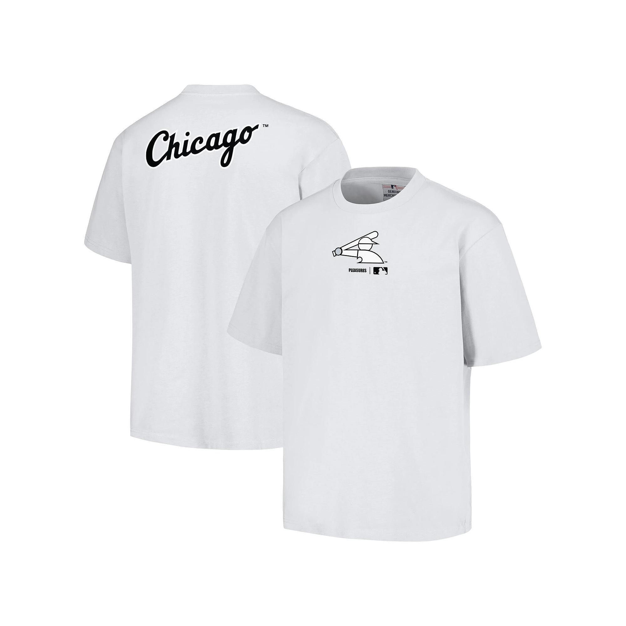 Men's PLEASURES  White Chicago White Sox Mascot T-Shirt, Size: 2XL Product Image