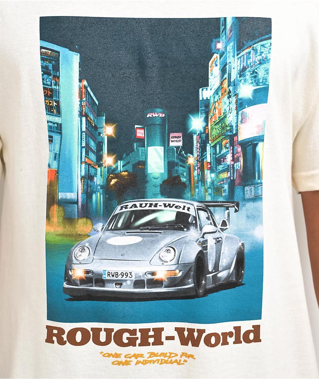Rough World City Lights Natural T-Shirt Product Image