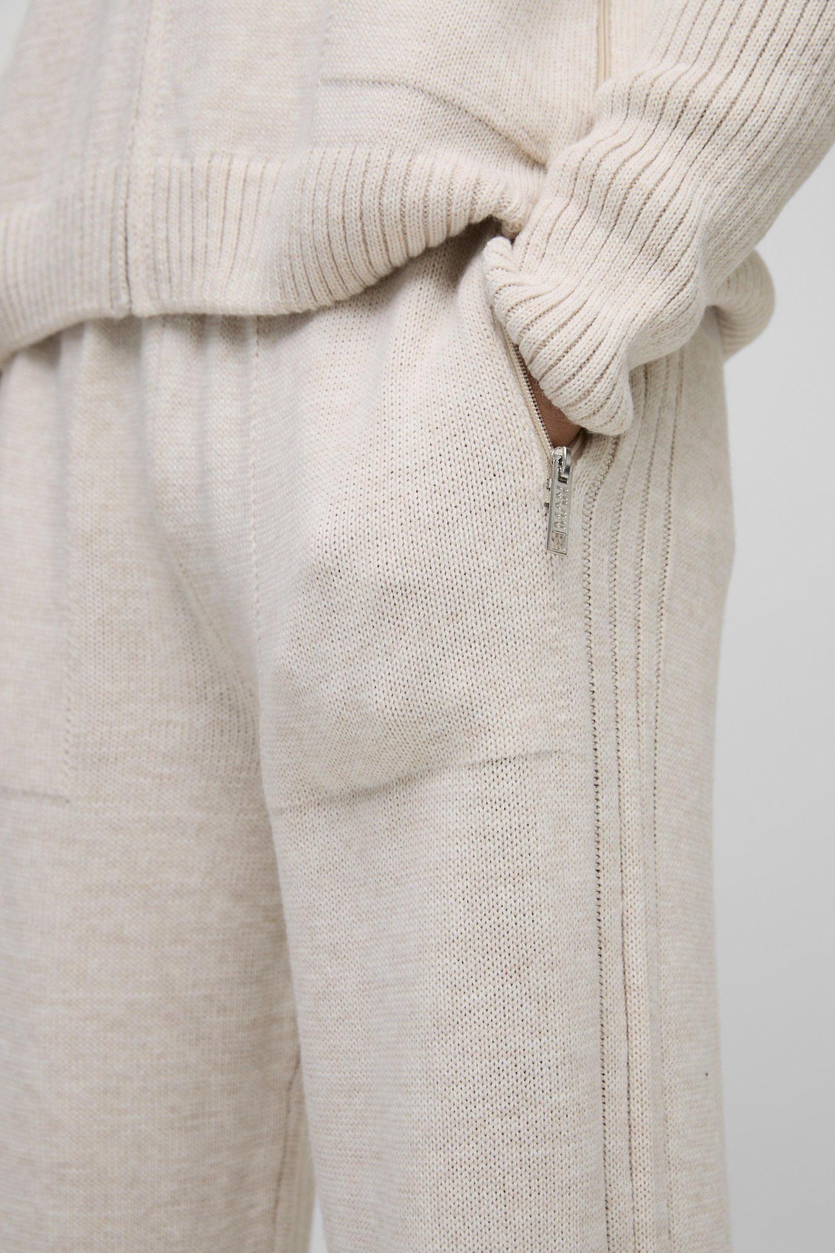 Relaxed Knitted Side Panel Sweatpants | boohooMAN USA Product Image