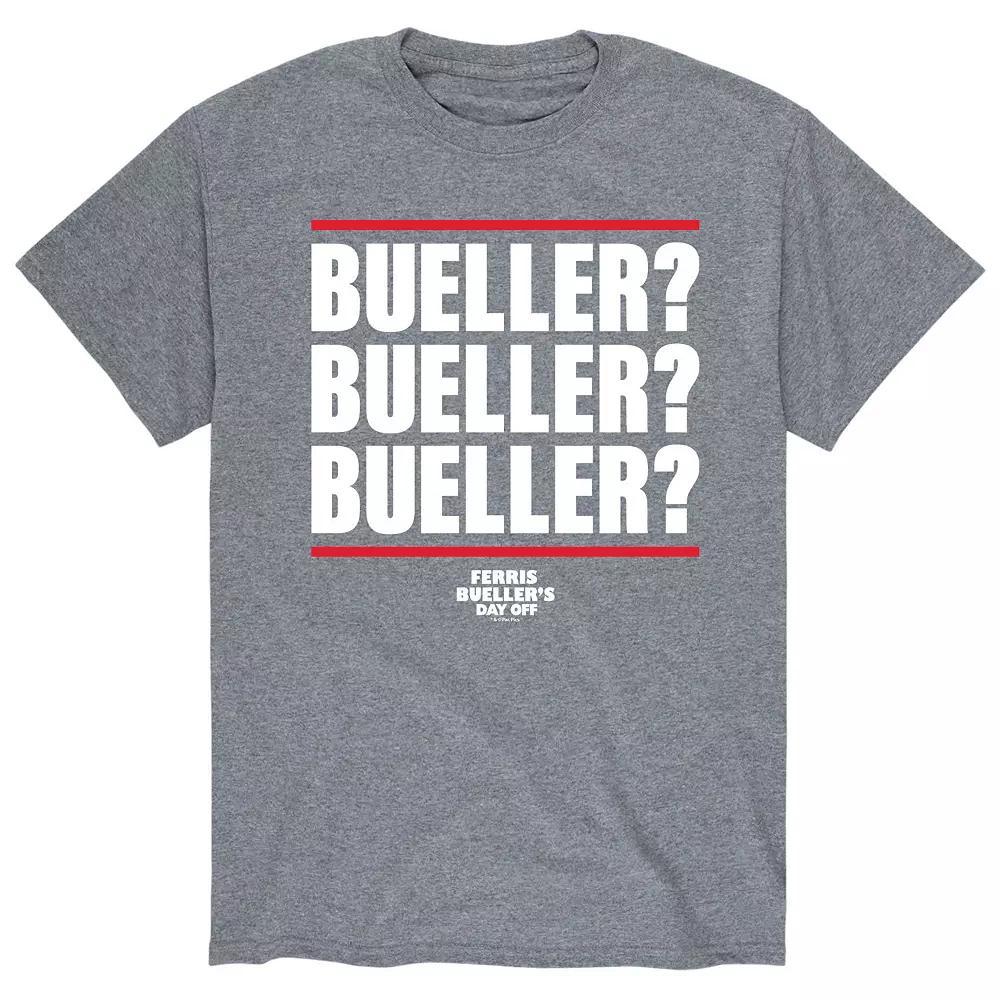 Men's Ferris Buellers Day Off Tee, Size: XL, Athletic Grey Product Image