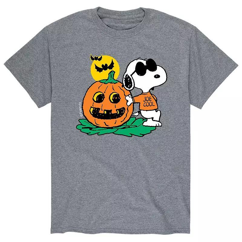 Men's Peanuts Joe Cool Pumpkin Tee, Size: Large, Green Product Image