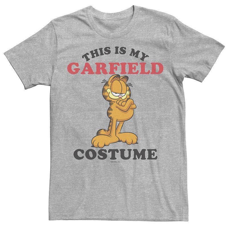 Men's Garfield "This Is My Garfield Costume" Graphic Tee, Size: Medium, Athletic Grey Product Image