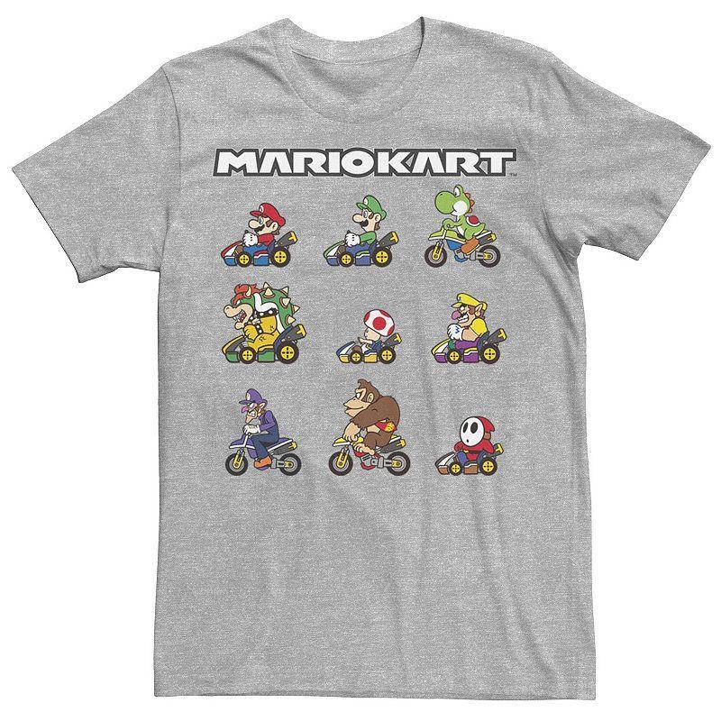 Men's Nintendo Mario Kart Ready Racers Graphic Tee, Size: Small, Athletic Grey Product Image