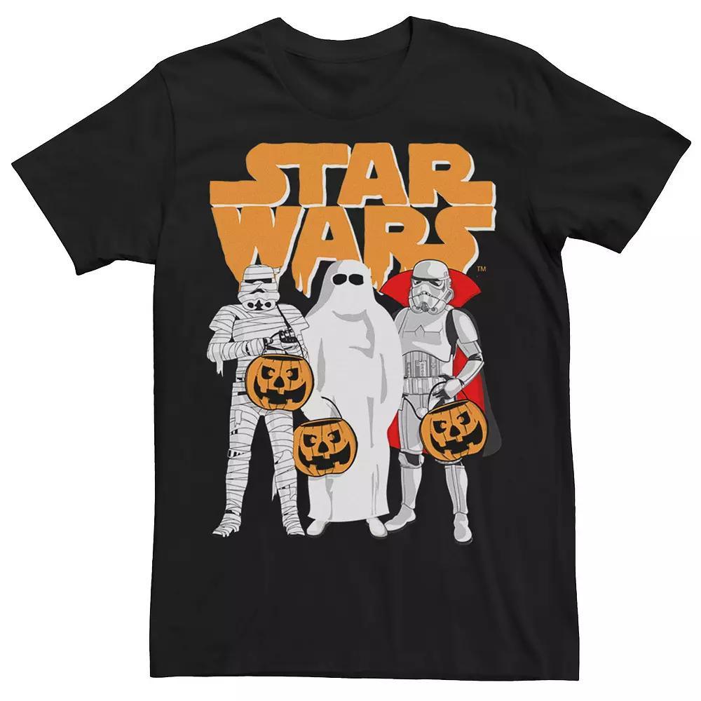 Men's Star Wars Trio Costumes Halloween Logo Tee, Size: Large, Black Product Image