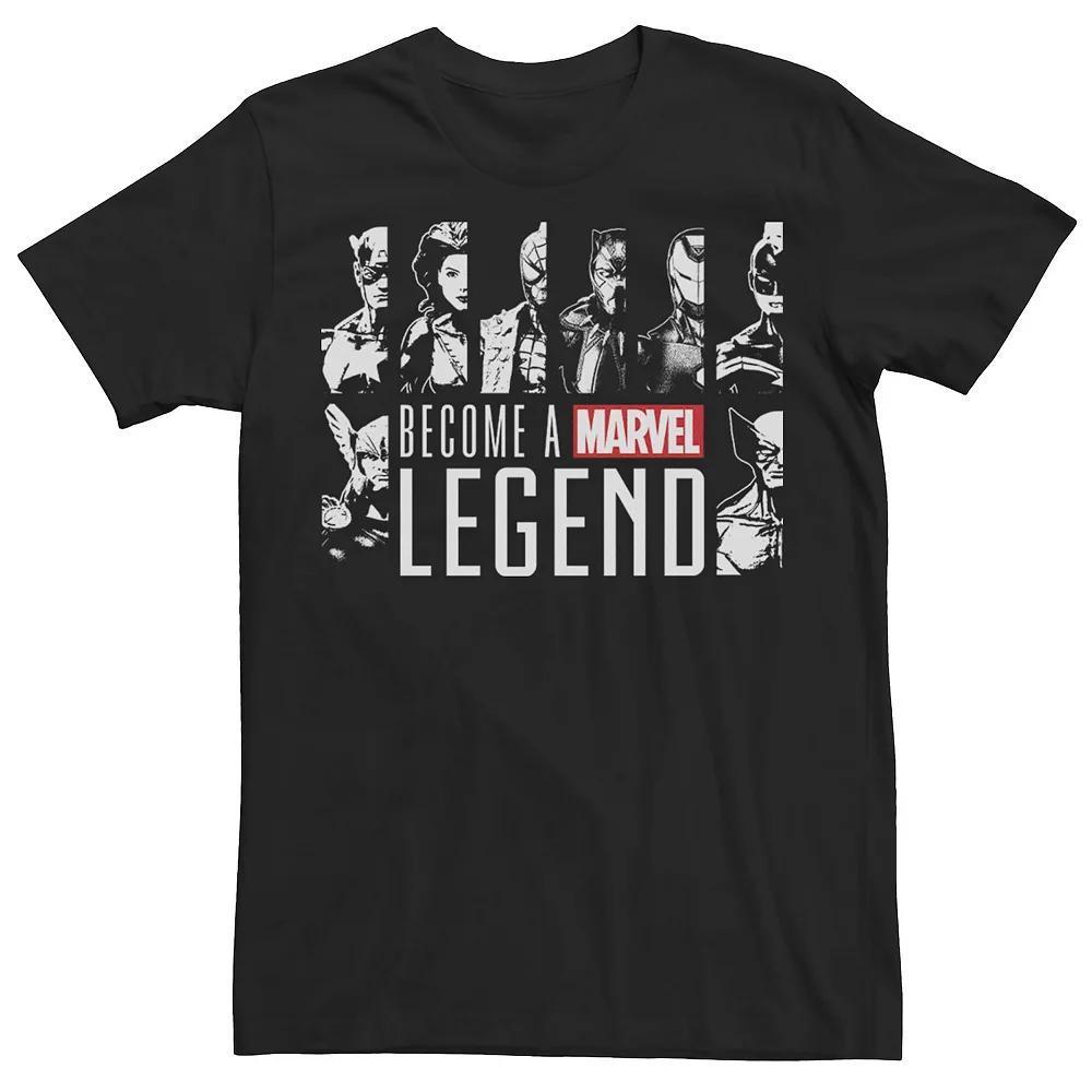 Men's Marvel Legends Series Become A Marvel Legend Hero Profiles Tee, Size: XXL, Black Product Image