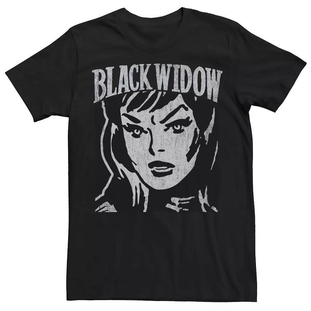 Men's Marvel Black Widow Retro Vintage Portrait Tee, Size: 3XL Product Image