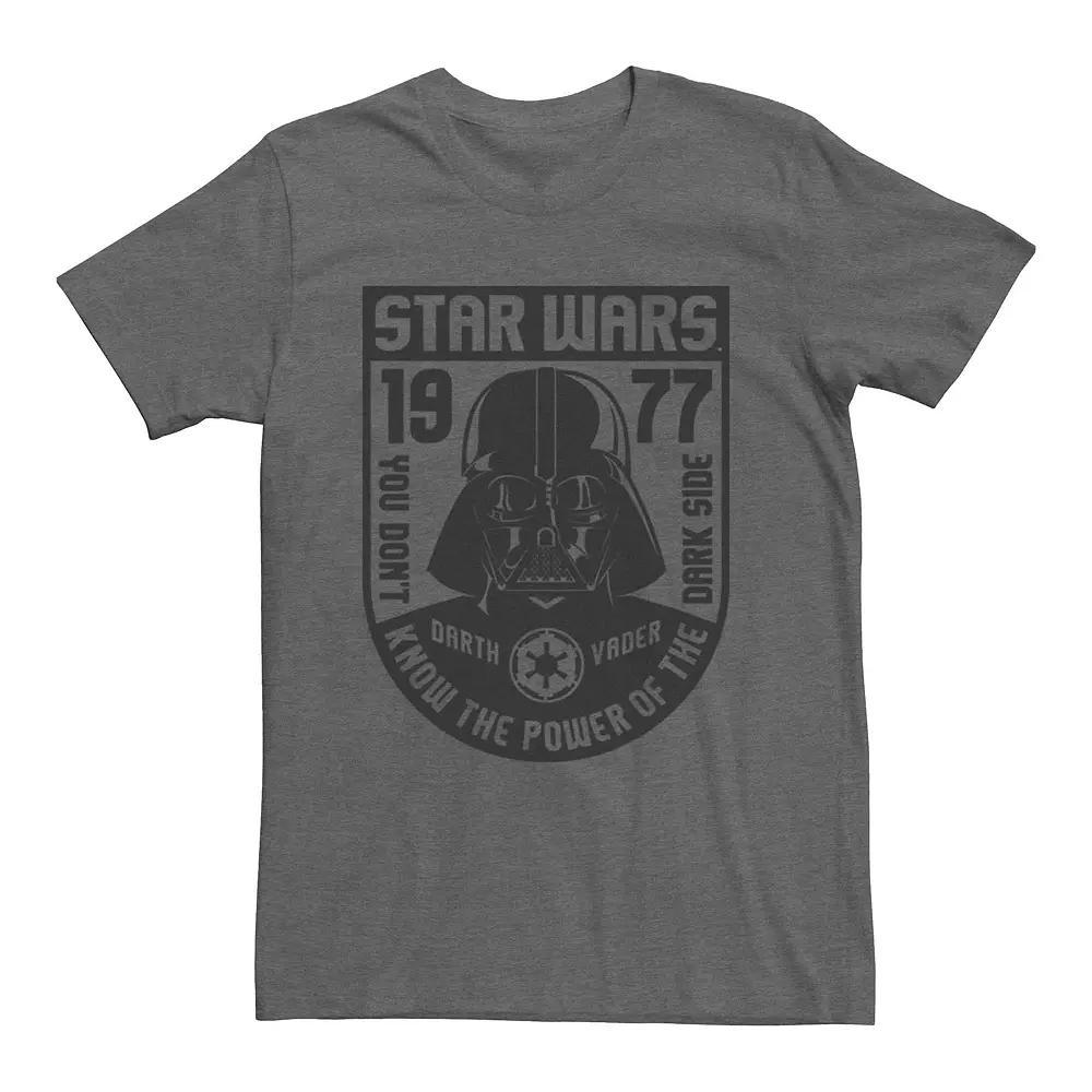 Mens Star Wars Darth Vader Quote Badge Graphic Tee Grey Heather Product Image