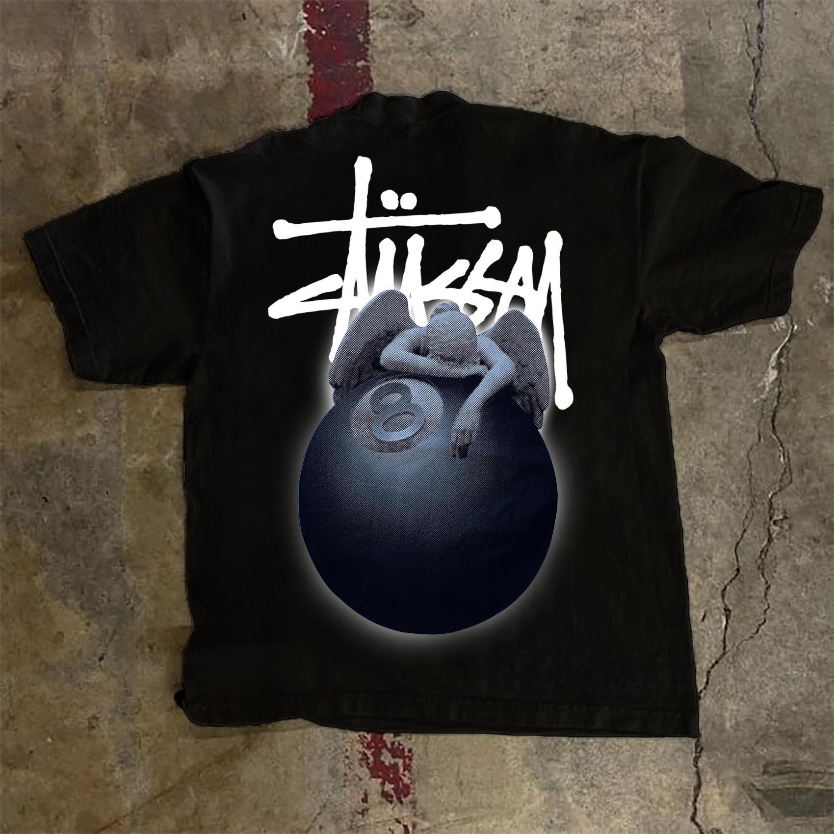 Men's Street Angel Graphic 100% Cotton T-Shirt Product Image