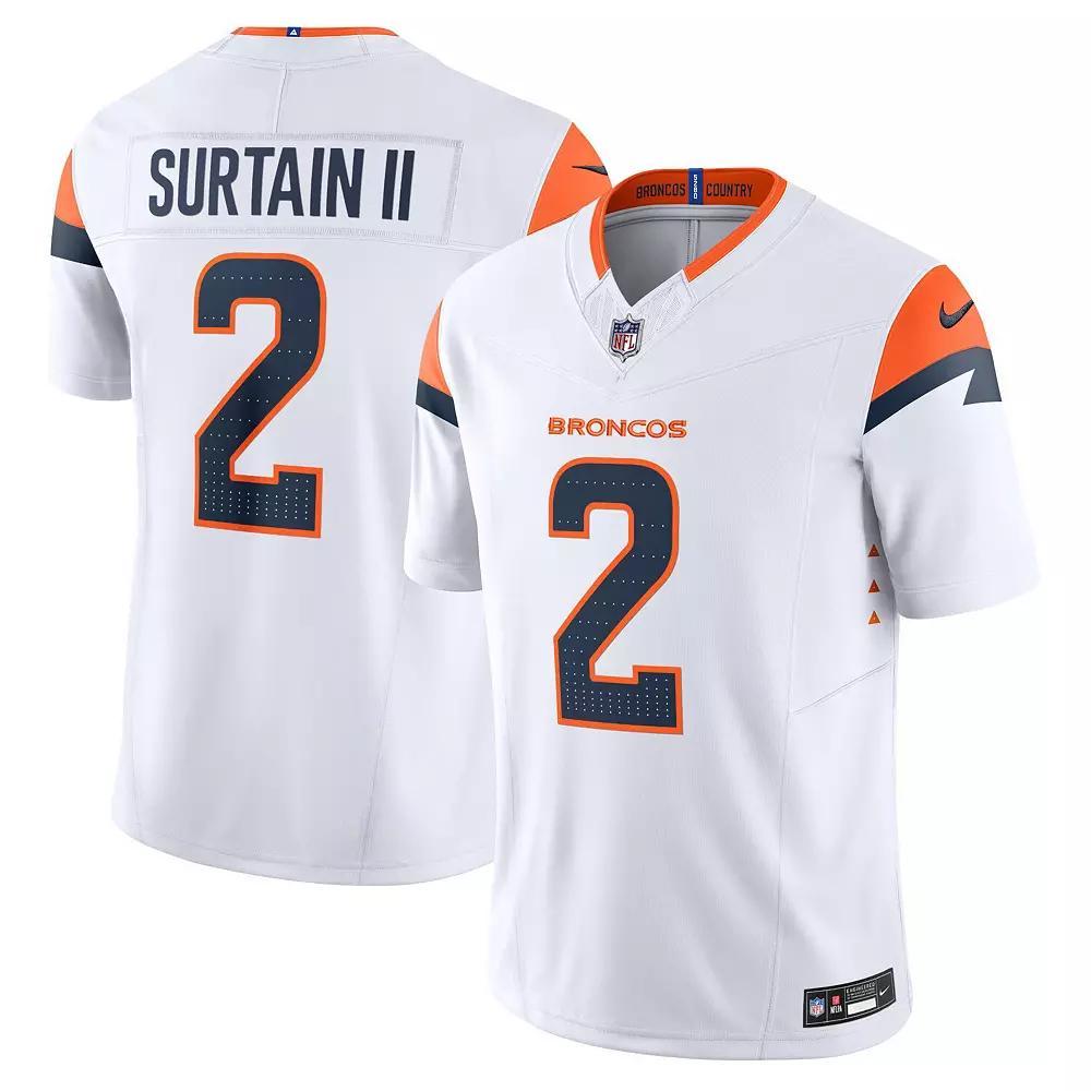 Men's Nike Patrick Surtain II White Denver Broncos Vapor F.U.S.E. Limited Jersey, Size: XL Product Image