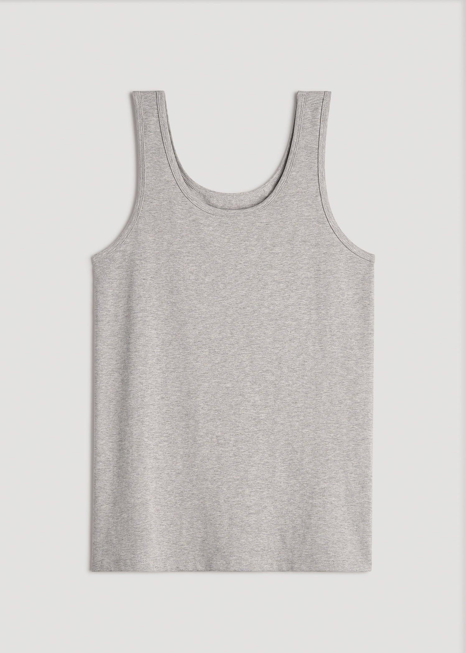 Slim Fit Jersey Tank Top for Tall Women in Bright White Product Image