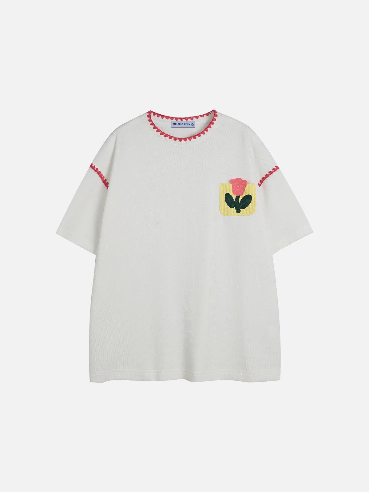 Aelfric Eden Crochet Flower Pocket Tee Product Image
