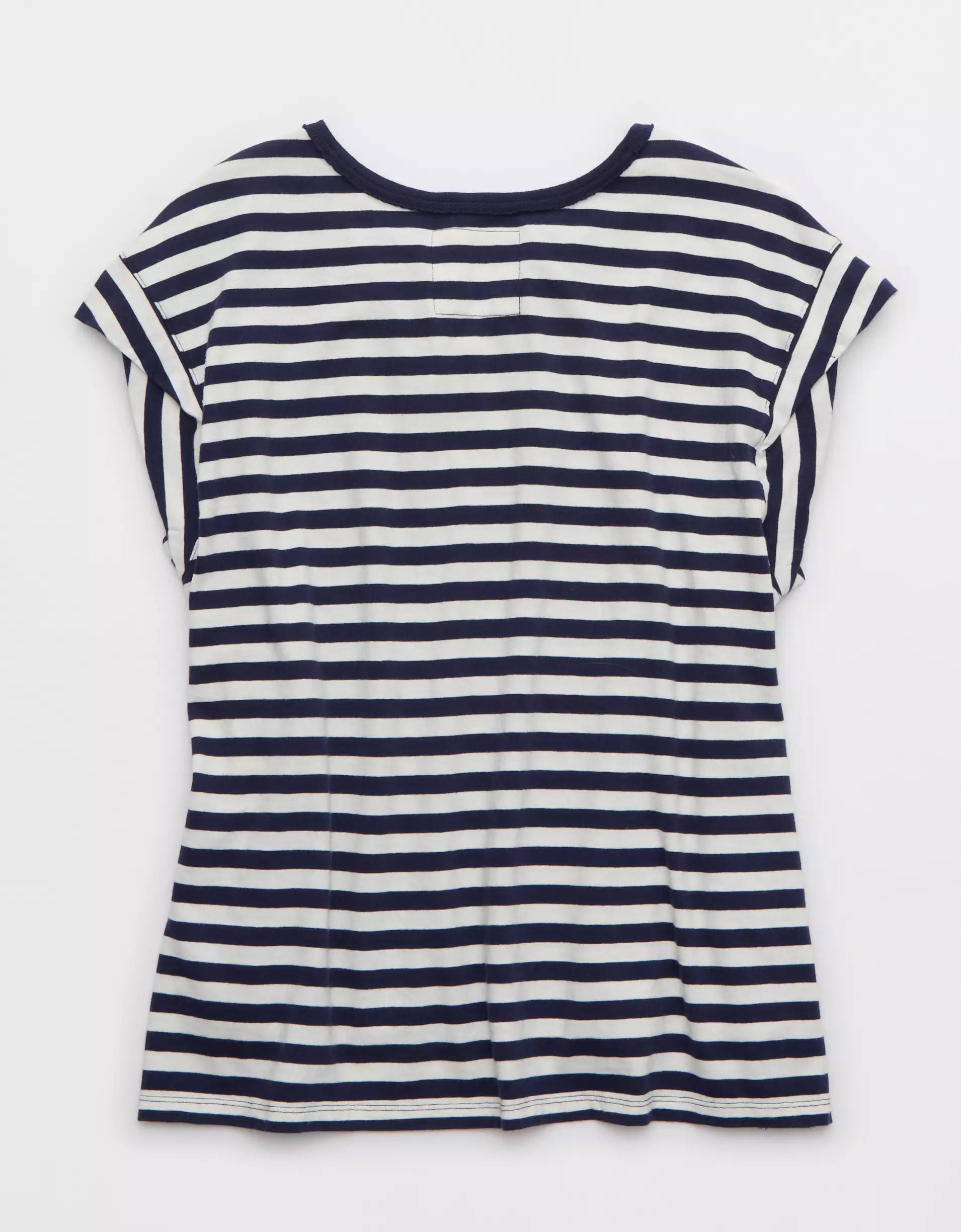 Aerie Summer Breeze Notch Neck T-Shirt Product Image