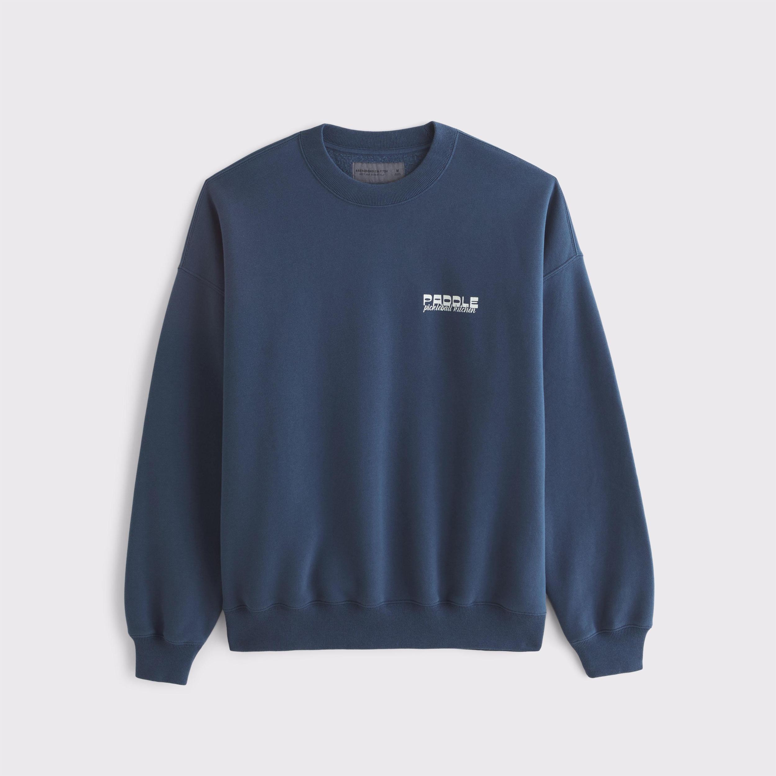 Sporty Graphic Crew Sweatshirt Product Image