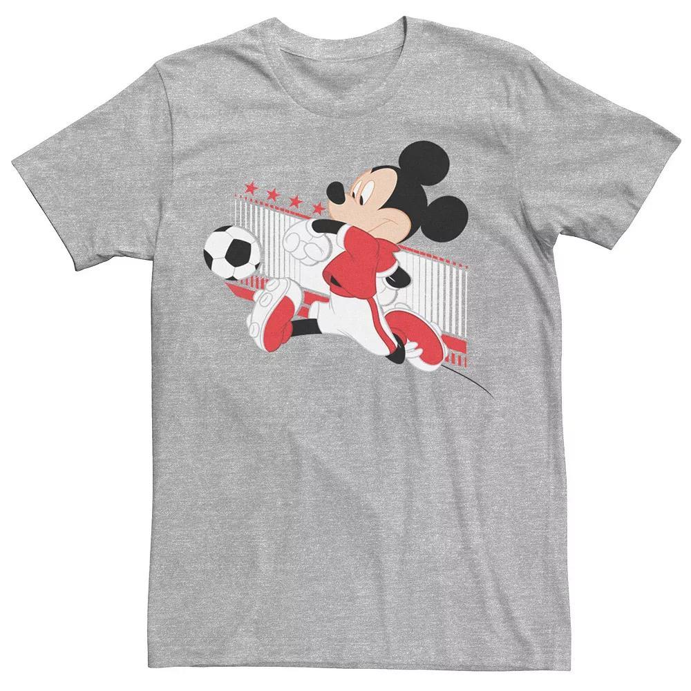 Disneys Mickey & Friends Canada Soccer Mens Tee Athletic Grey Product Image