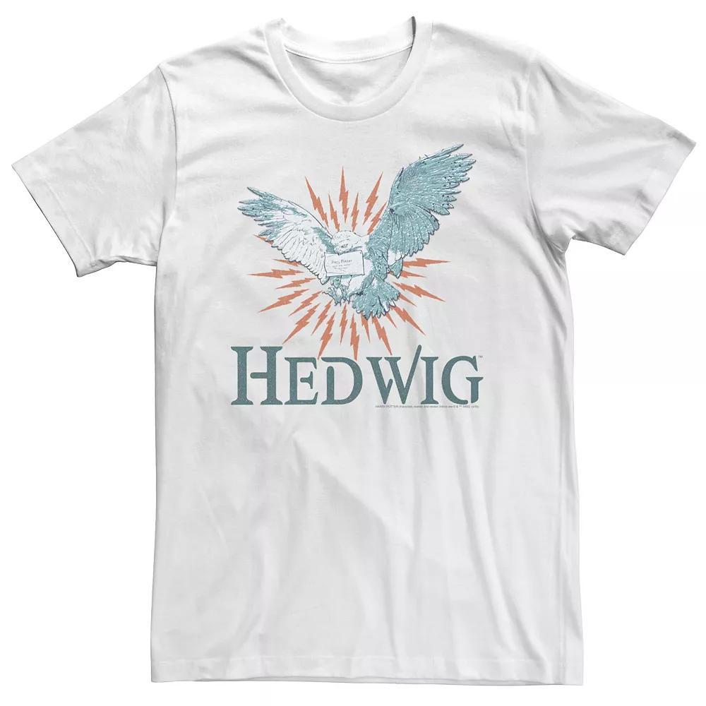Big & Tall Harry Potter Hedwig Mail Delivery Portrait Tee, Men's, Size: 4XLT, White Product Image