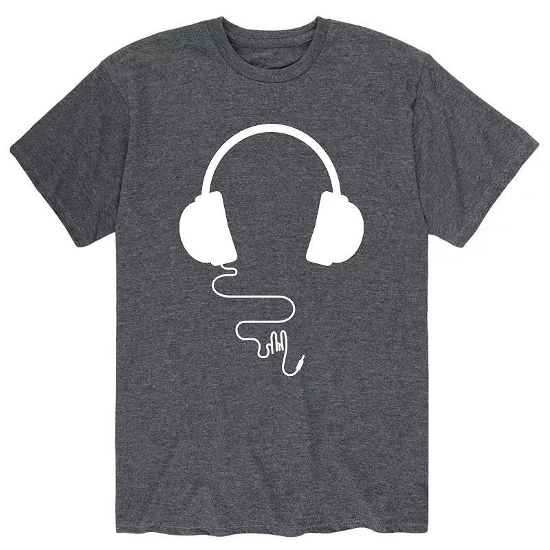 Mens Over Ear Headphones Tee Product Image