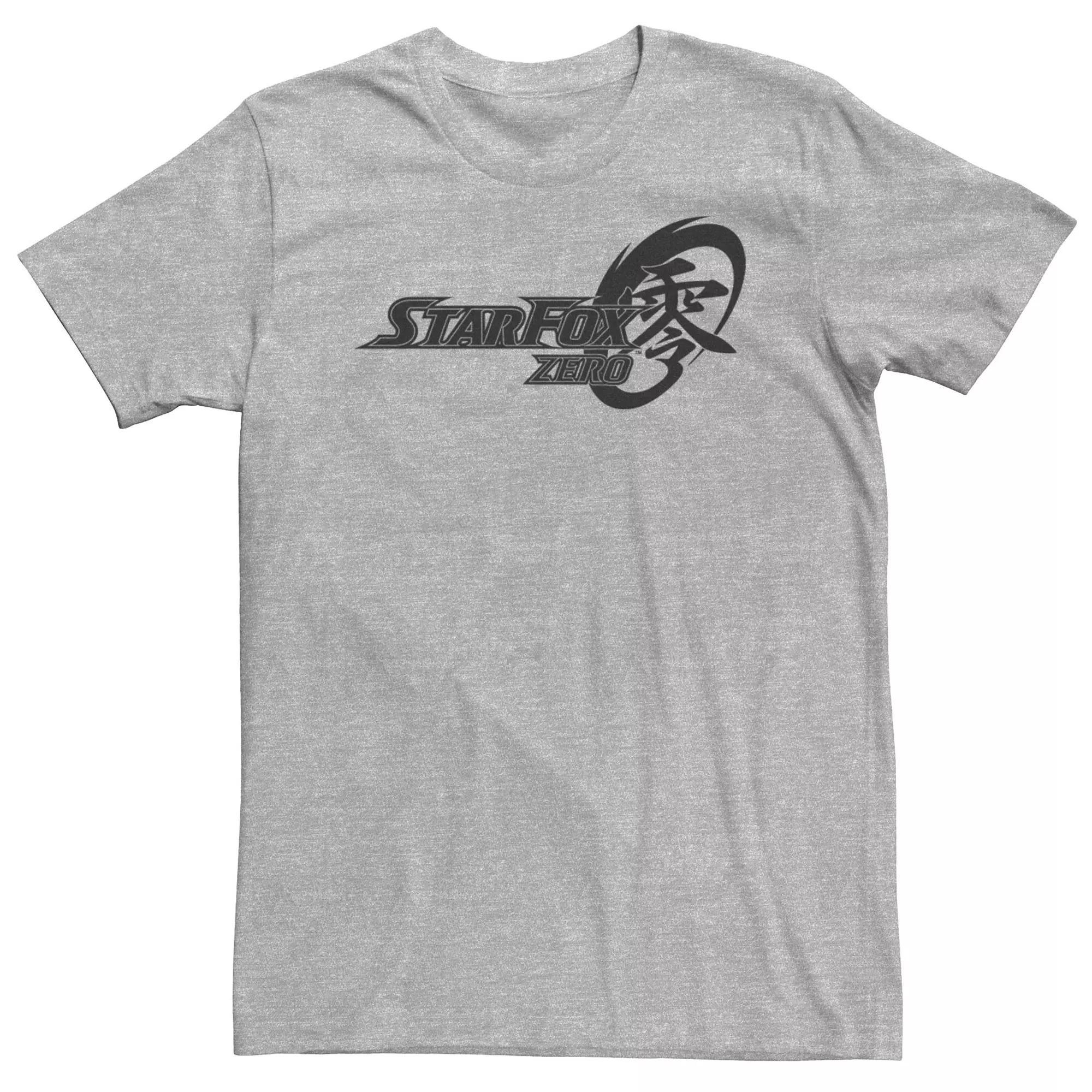 Men's Nintendo Star Fox Zero Logo Short Sleeve Tee, Size: Large, Athletic Grey Product Image