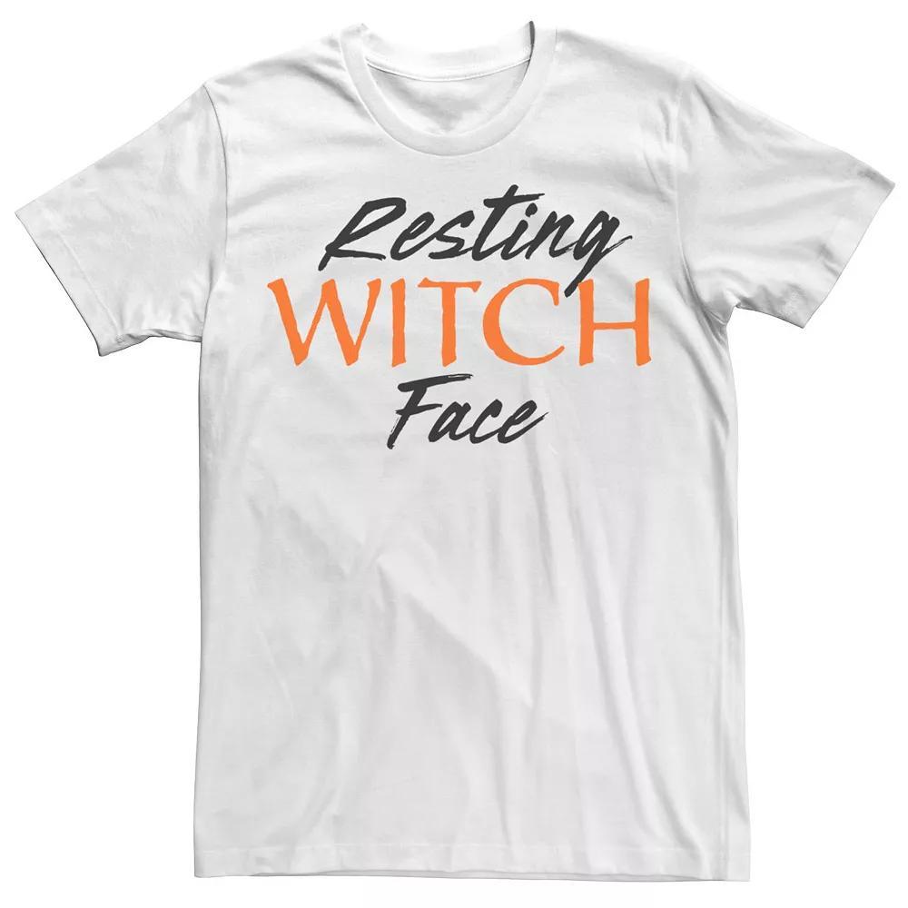 Men's Resting Witch Text Tee, Size: Small, White Product Image
