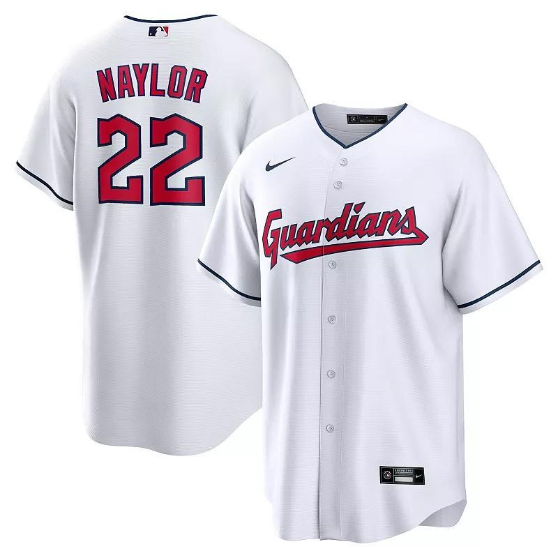Men's Nike Josh Naylor White Cleveland Guardians Home Replica Jersey, Size: 2XL, Grd White Product Image