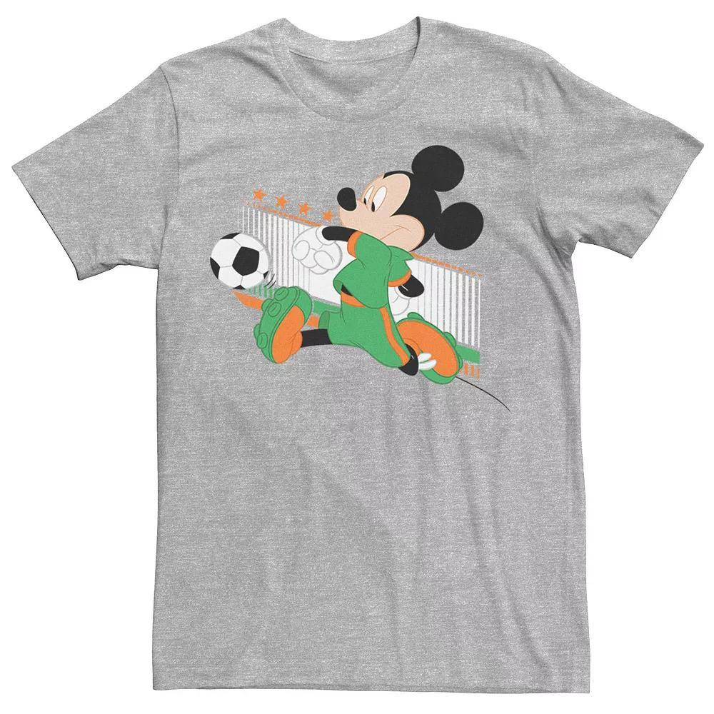 Disneys Mickey & Friends Canada Soccer Mens Tee Athletic Grey Product Image