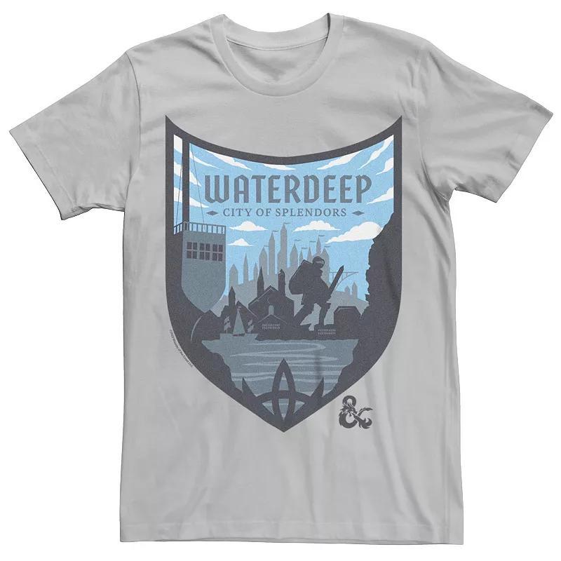 Men's Dungeons & Dragons Waterdeep City of Splendors Graphic Tee, Size: XS, Silver Product Image