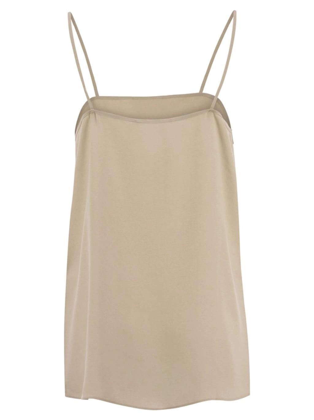 FABIANA FILIPPI Viscose Tank Top In Sand Product Image