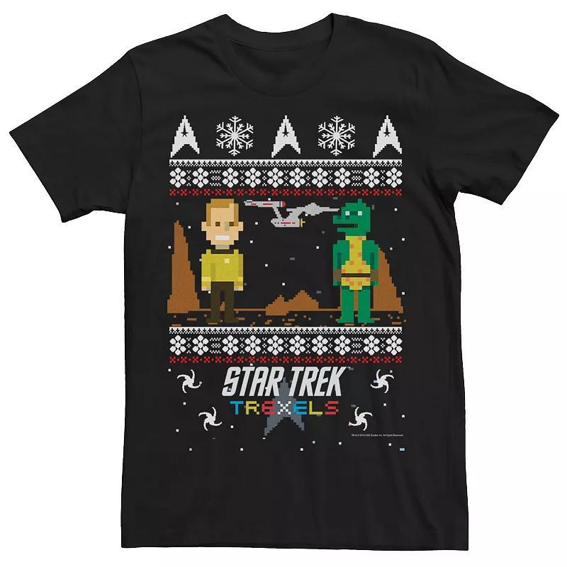 Men's Star Trek Trexels Ugly Christmas Sweater Tee, Size: Medium, Black Product Image