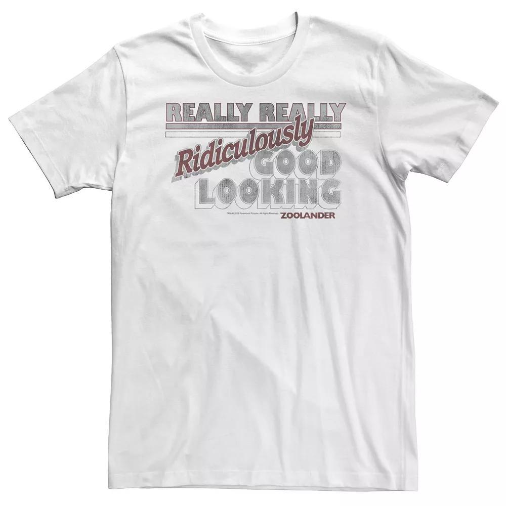 Big & Tall Zoolander Really Ridiculously Good Looking Title Logo Tee, Men's, Size: 5XL, White Product Image