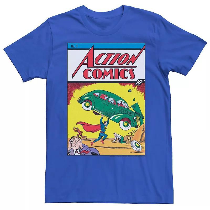 Men's DC Comics Superman No.1 Comic Cover Graphic Tee, Size: Small, Royal Product Image