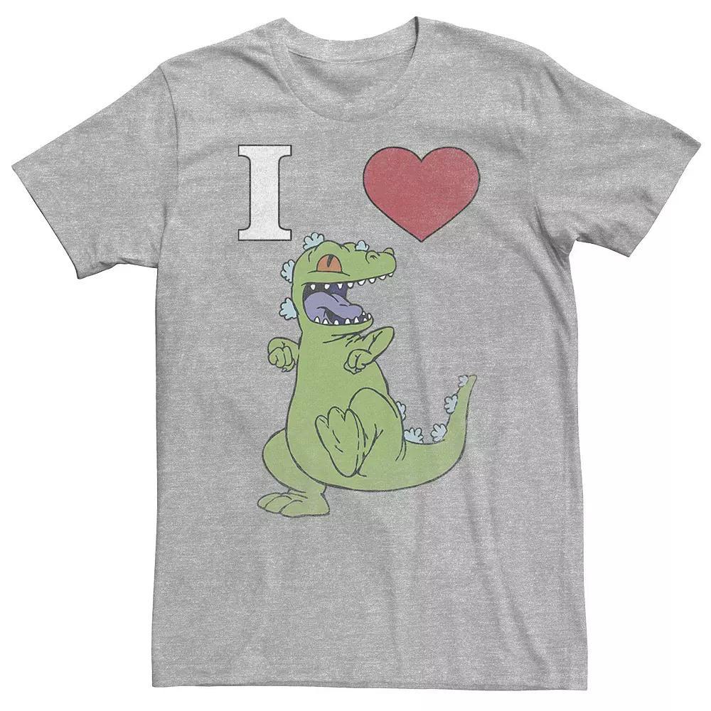 Big & Tall Nickelodeon RugRats I Love Reptar Tee, Men's, Size: 3XL, Athletic Grey Product Image