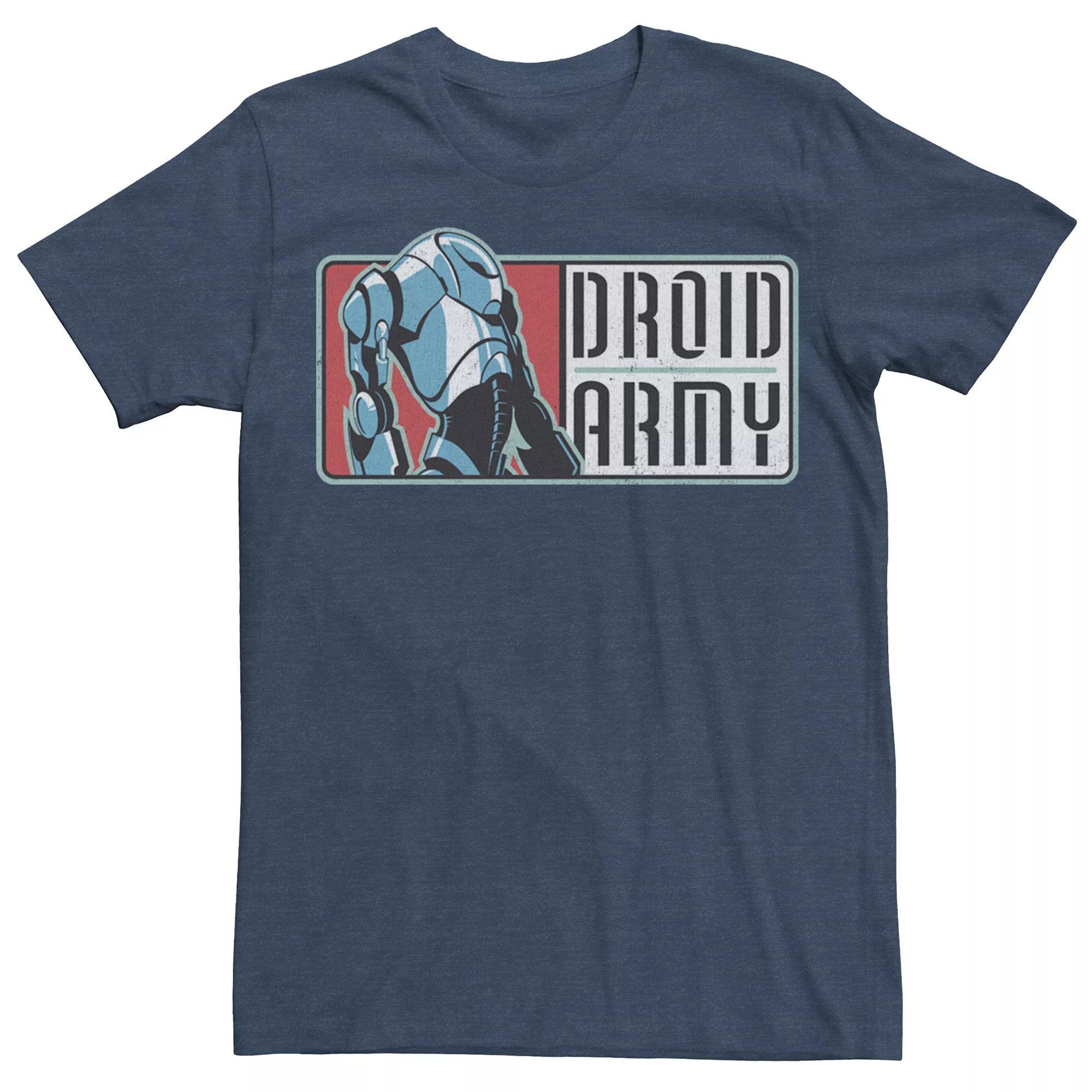 Men's Star Wars Droid Army Recuit Tee, Size: Large, Navy Grey Product Image