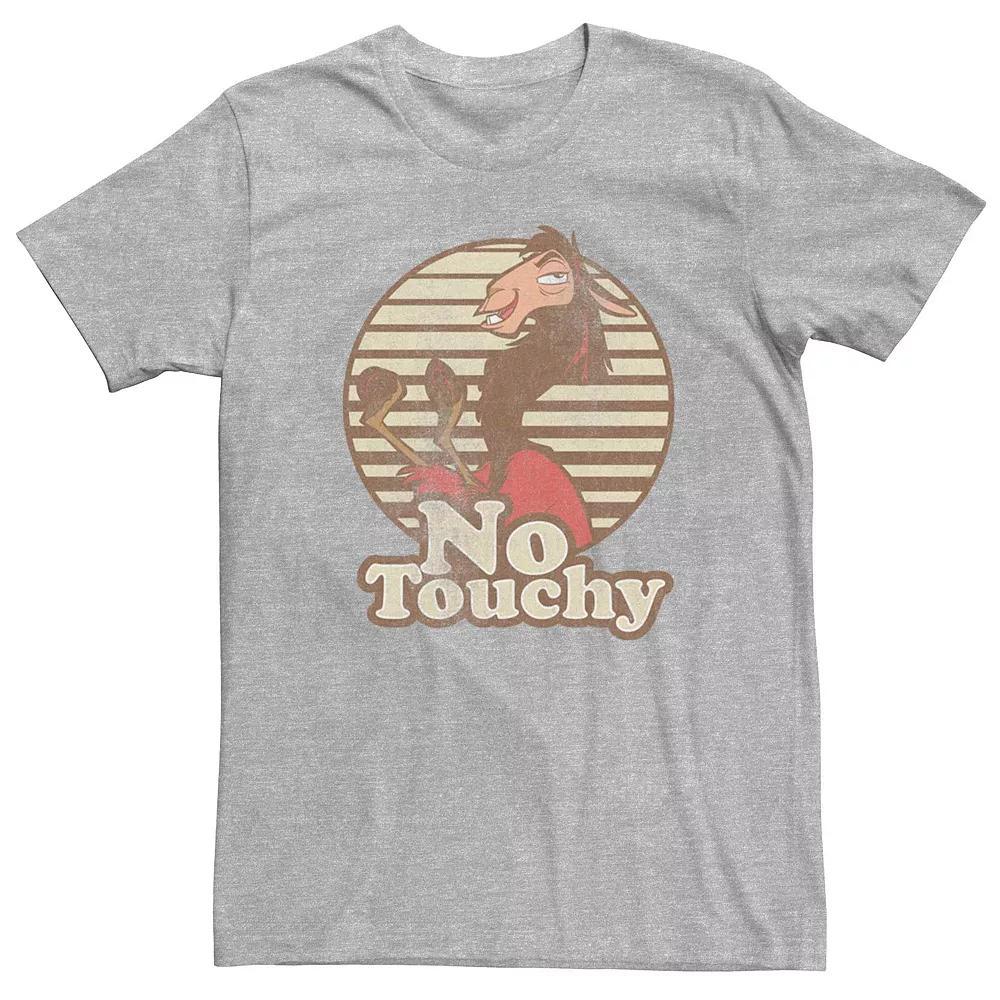 Disneys The Emperors New Groove Kuzco No Touchy Mens Tee Athletic Grey Product Image
