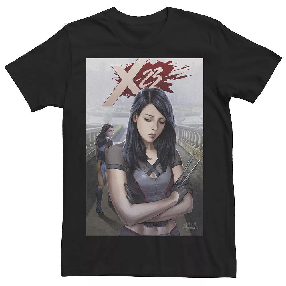 Men's Marvel X-23 Versus Honey Badger Comic Book Cover Graphic Tee, Size: Medium, Black Product Image
