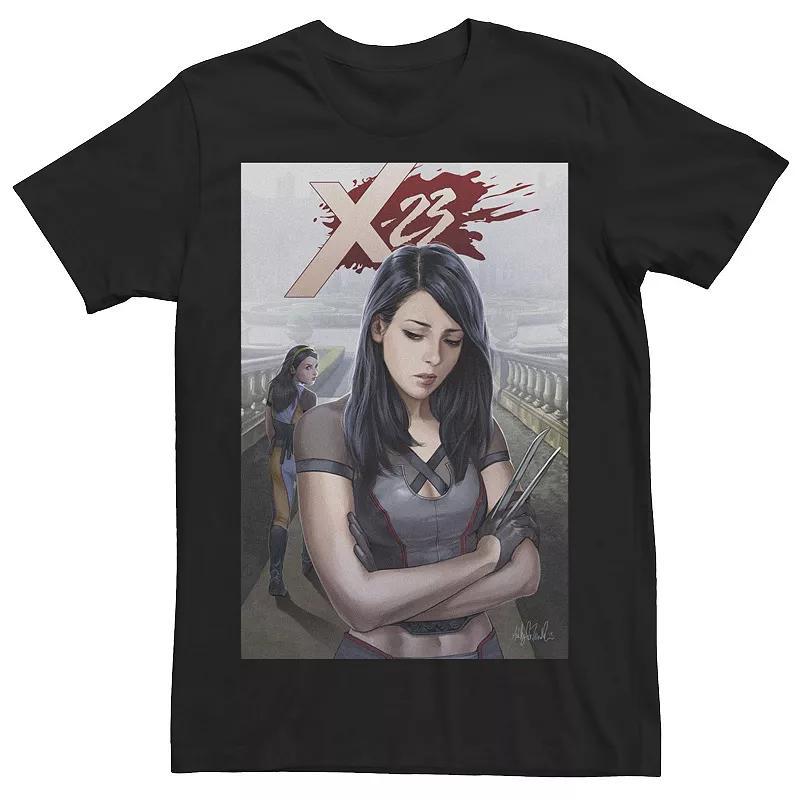 Men's Marvel X-23 Versus Honey Badger Comic Book Cover Graphic Tee, Size: Medium, Black Product Image
