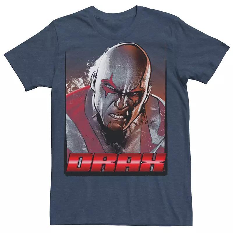 Men's Marvel Guardians of the Galaxy Drax Shading Graphic Tee, Size: Medium, Navy Grey Product Image