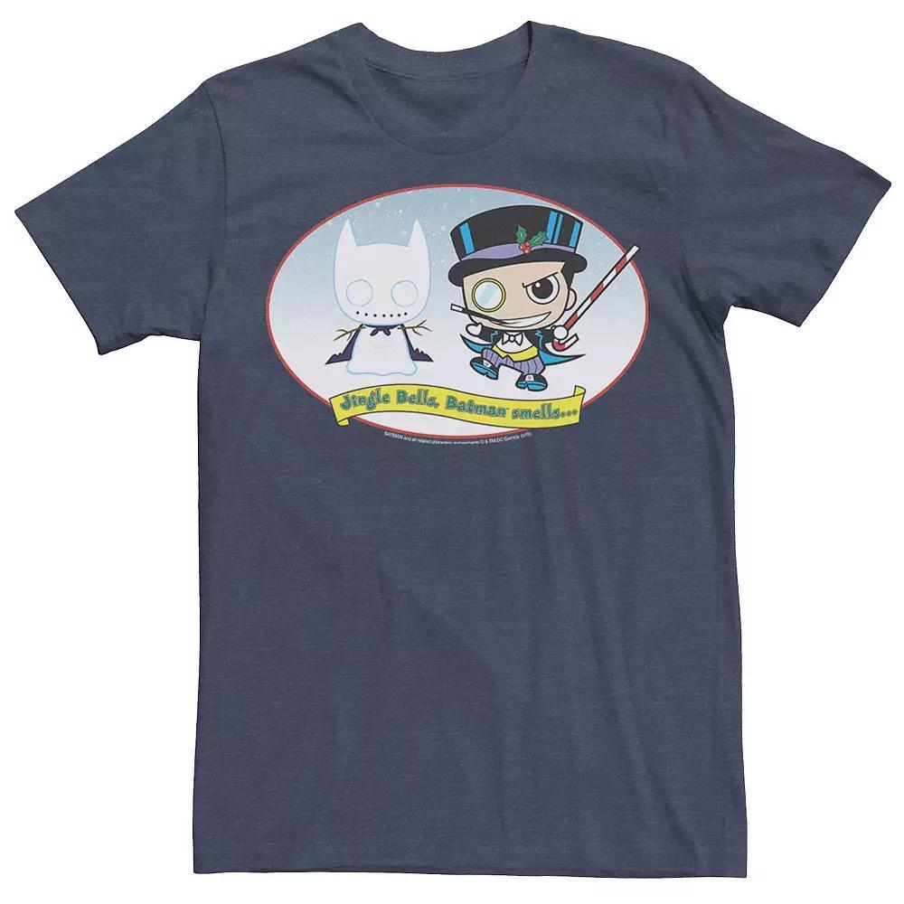 Men's DC Comics The Penguin Jingle Bells Batman Smells Christmas Tee, Size: XXL, Red Product Image