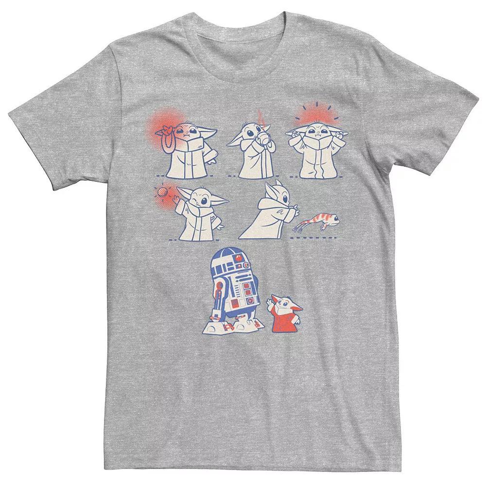 Men's Grogu Patriotic Tee, Size: XXL, Athletic Grey Product Image