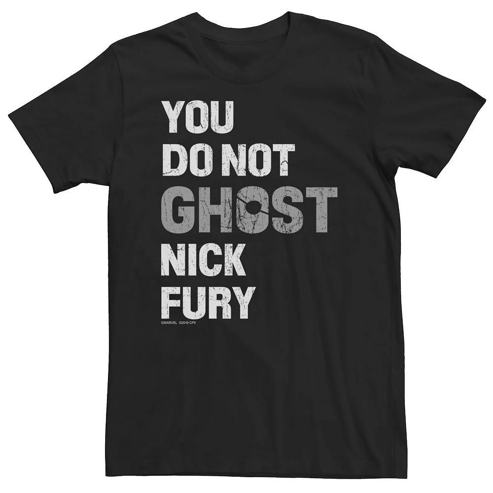 Big & Tall Marvel Spider-Man Far From Home Nick Fury Tee, Men's, Size: XL Tall, Black Product Image