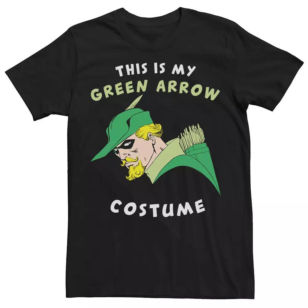 Men's DC Comics This Is My Green Arrow Costume Text Tee, Size: Large, Black Product Image