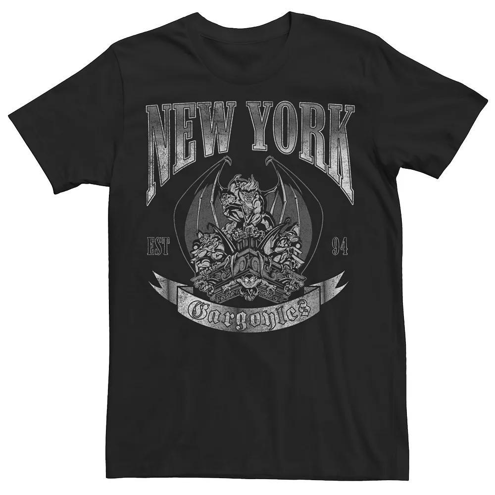 Disney's Gargoyles Men's New York Est. 94 Statues Graphic Tee, Size: Large, Black Product Image