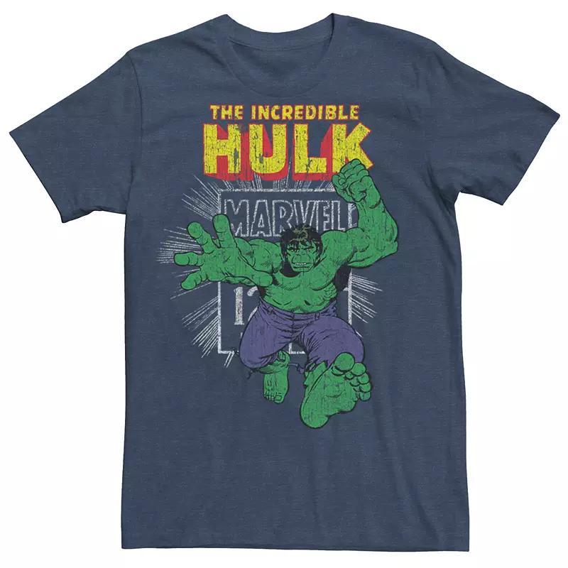 Men's Marvel Comics Retro The Incredible Hulk Stamp Graphic Tee, Size: XXL, Navy Grey Product Image