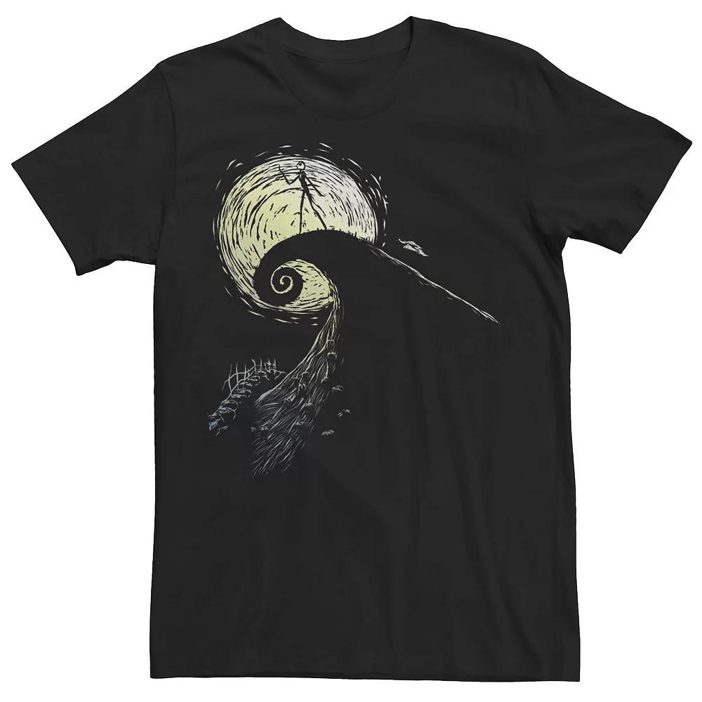 Big & Tall Disney The Nightmare Before Christmas Jack Spiral Hill Tee, Men's, Size: 3XL, Black Product Image