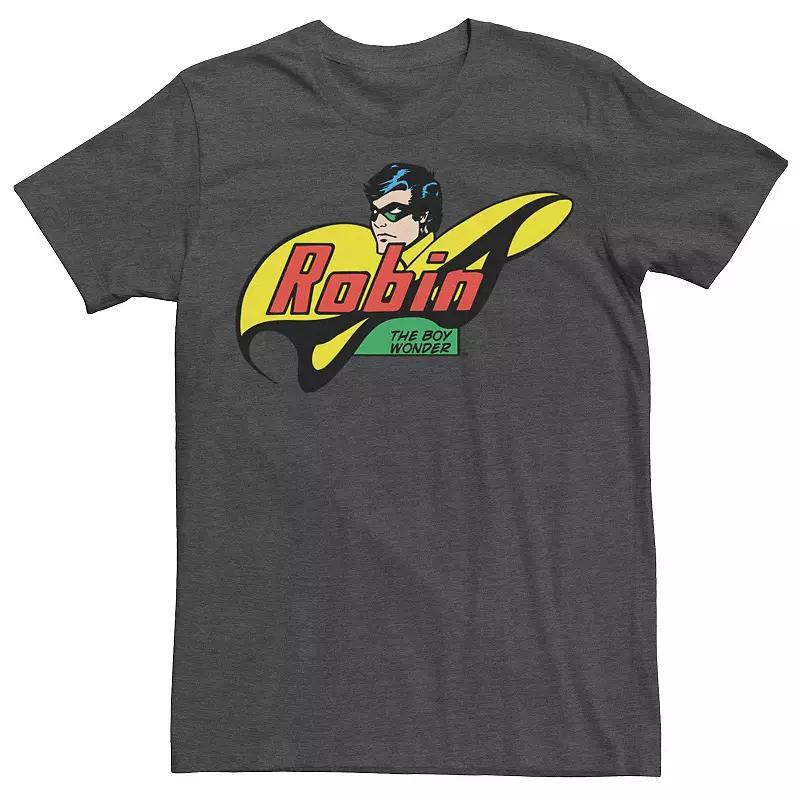 Mens DC Comics Robin The Boy Wonder Comic Tee Grey Heather Product Image