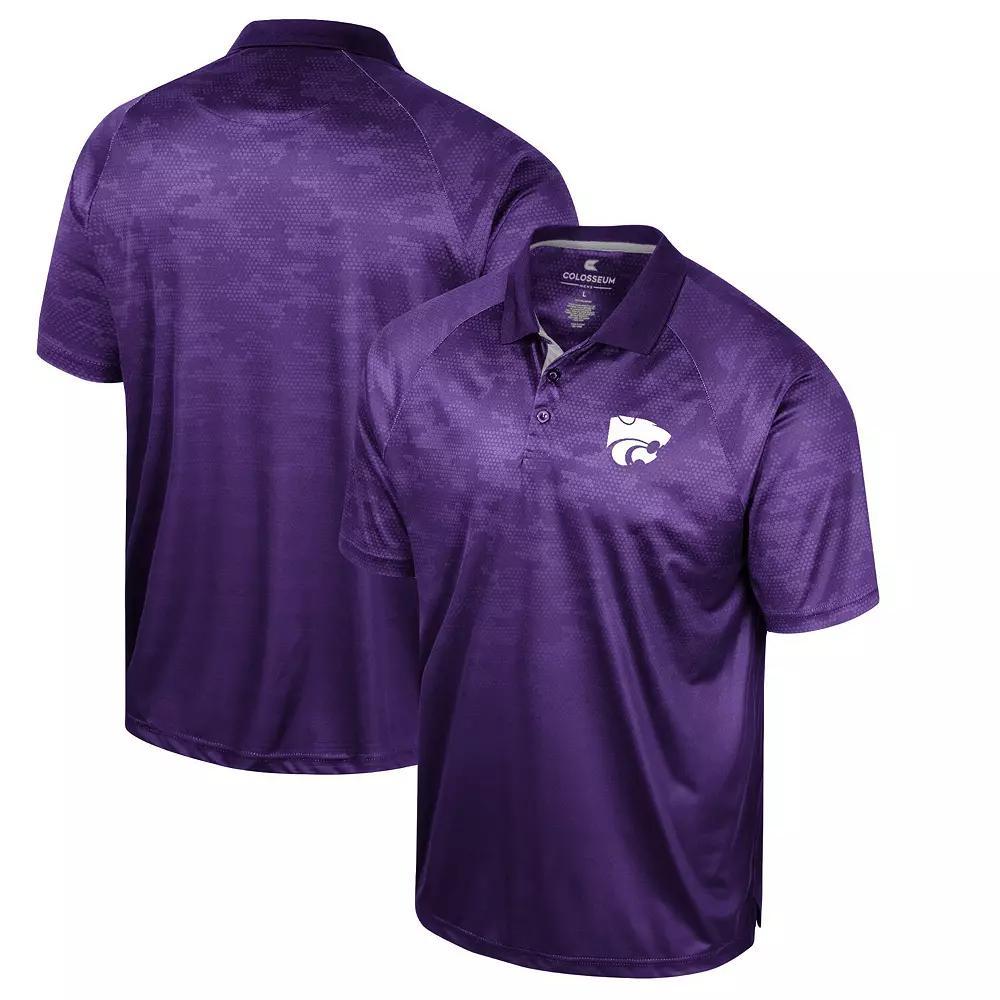 Men's Colosseum Maroon Mississippi State Bulldogs Honeycomb Raglan Polo, Size: Large, Mst Red Product Image