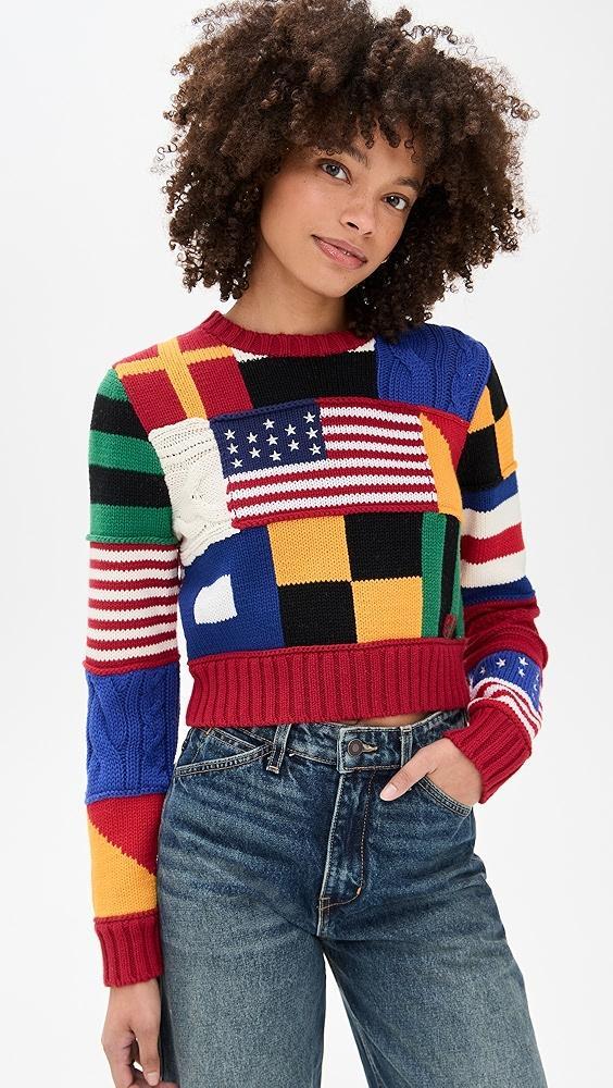 Polo Ralph Lauren Cotton Flag Pullover Sweater | Shopbop Product Image