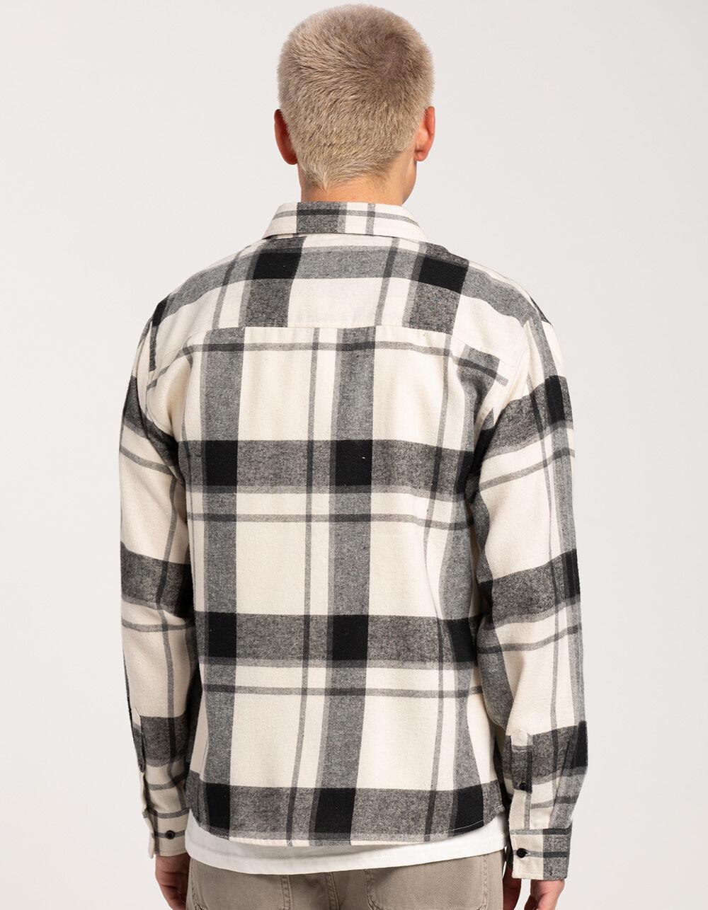 RSQ Mens Plaid Flannel - NAVY/ORANGE Product Image